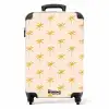 Patronen - Gele palmbomen in minimalistisch patroon NBS - Handbagage koffer - Kinderen Unisex middel -productfoto_recht