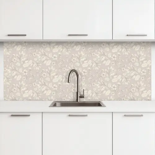 Pioenrozen - Bloesem - Bessen keuken achterwand 2 middel 871 -3d