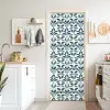 Flora - Modern - Blauw deurposter klein 289 -sfeer5
