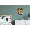 Picknick - Wijn - Kaasplankje Wandcirkel aluminium klein -slaapkamer