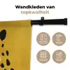 Cheetah - Illustratie - Geel Wandkleed katoen klein -sfeer2