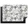 Aap - Oerwoud - Abstract - Grijs Inductie beschermer vinyl 3mm klein 276 -3d