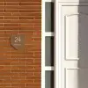 Bruin - Klassiek Naambord Organisch middel -sfeer3