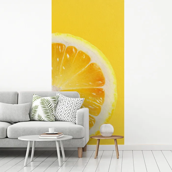 Citroen - Geel - Zonnig fotobehang vinyl groot -woonkamer
