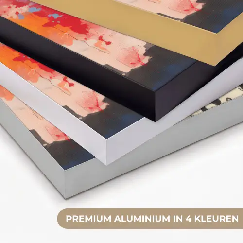 Graffiti - Paraplu - Mensen - Kleuren - Kunst Textielframe zwart klein -USP_kleurenNL
