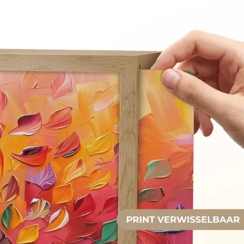 Boom - Levensboom - Kleurrijk - Abstract Light Box met batterij (Wandlamp) middel -USP_websiteprintNL