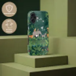 Tropisch - Jungle -  Groen Toughcase MagSafe Apple iPhone 17 klein -USP_PrintM_NL