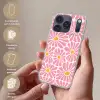 Bloemen - Patroon - Roze - Beige - Oranje Telefoonhoesje iPhone 17 Pro klein -sfeer3_NL