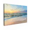 Zonsondergang aan Zee Tuinposter op houten frame 2 cm dik klein -3d