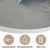 Zeesterren - Zand - Zee - Blauw Akoestische PET Vilt - Rond klein -closeup_NL