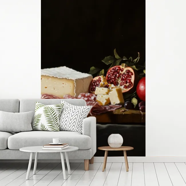 Stilleven - Vintage - Borrelplank fotobehang vinyl groot -woonkamer