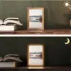 Water - Bomen - Mistlaag Light Box met kabel (Tafellamp) klein -sfeer3