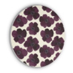 Bloemen - Aquarel - Paars Akoestische PET Vilt - Rond klein 838 -3d