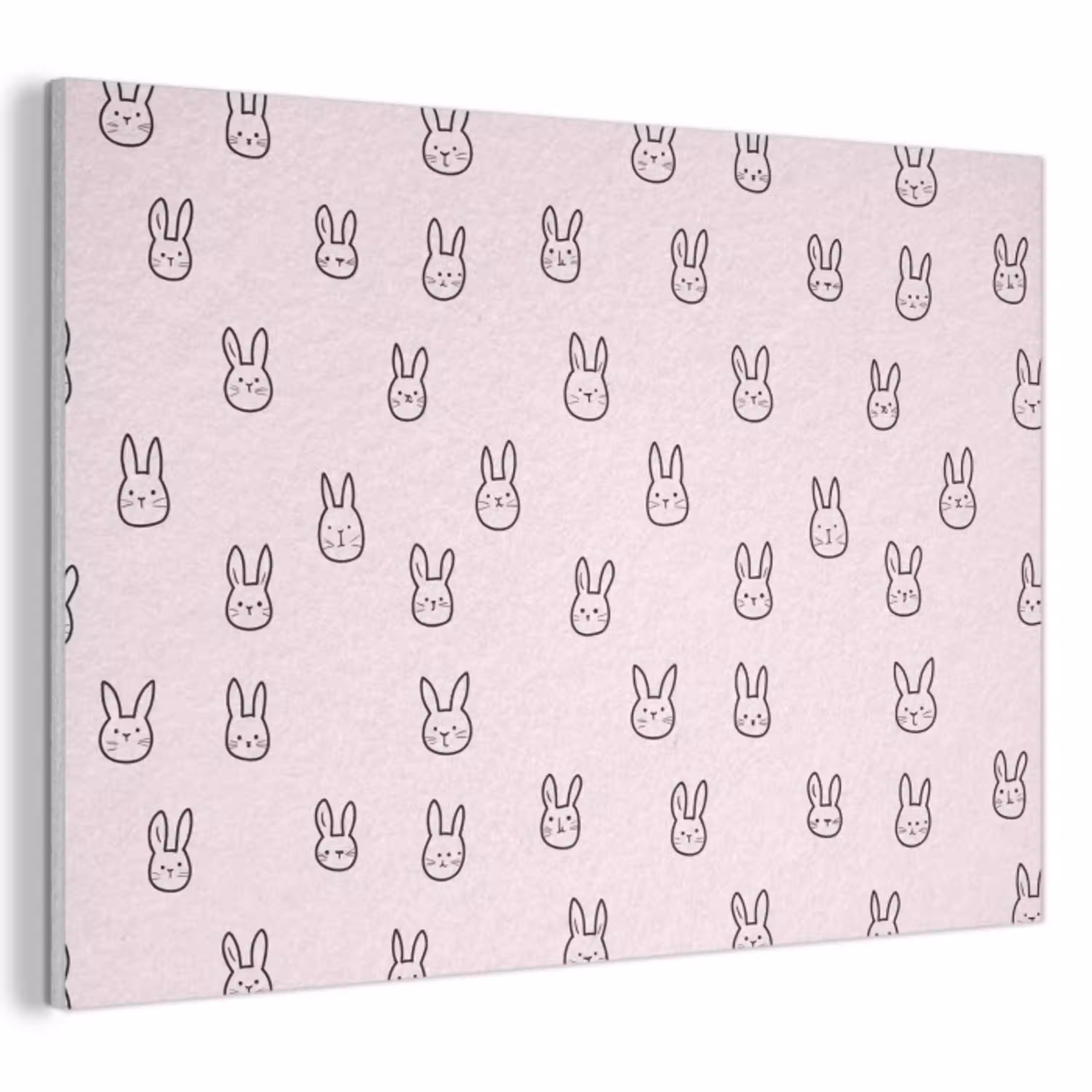 Konijnen - Minimalistisch - Roze PET vilt klein 837 -3d