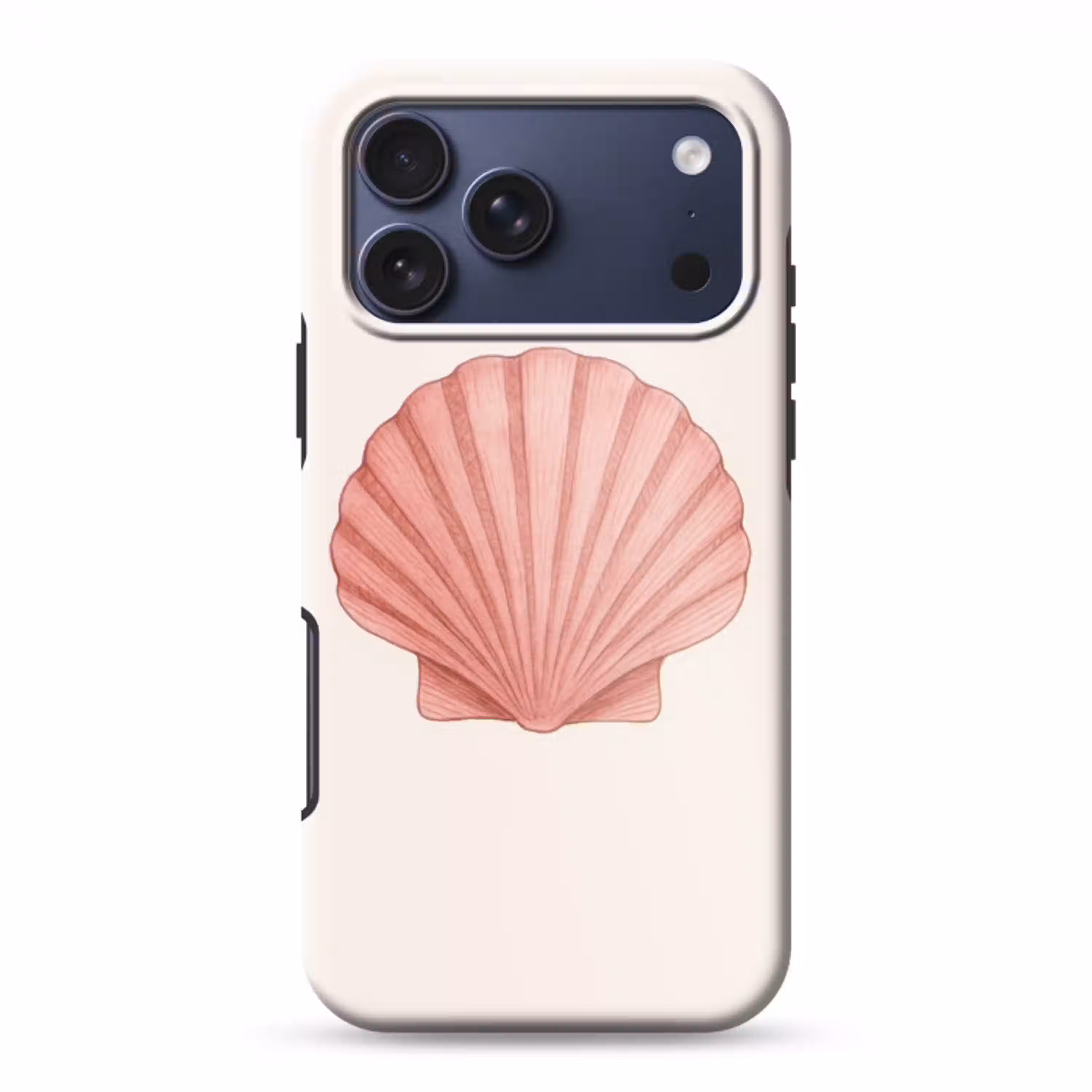 Schelp - Roze - Ribbels Toughcase MagSafe Apple iPhone 17 Pro Max klein -3d