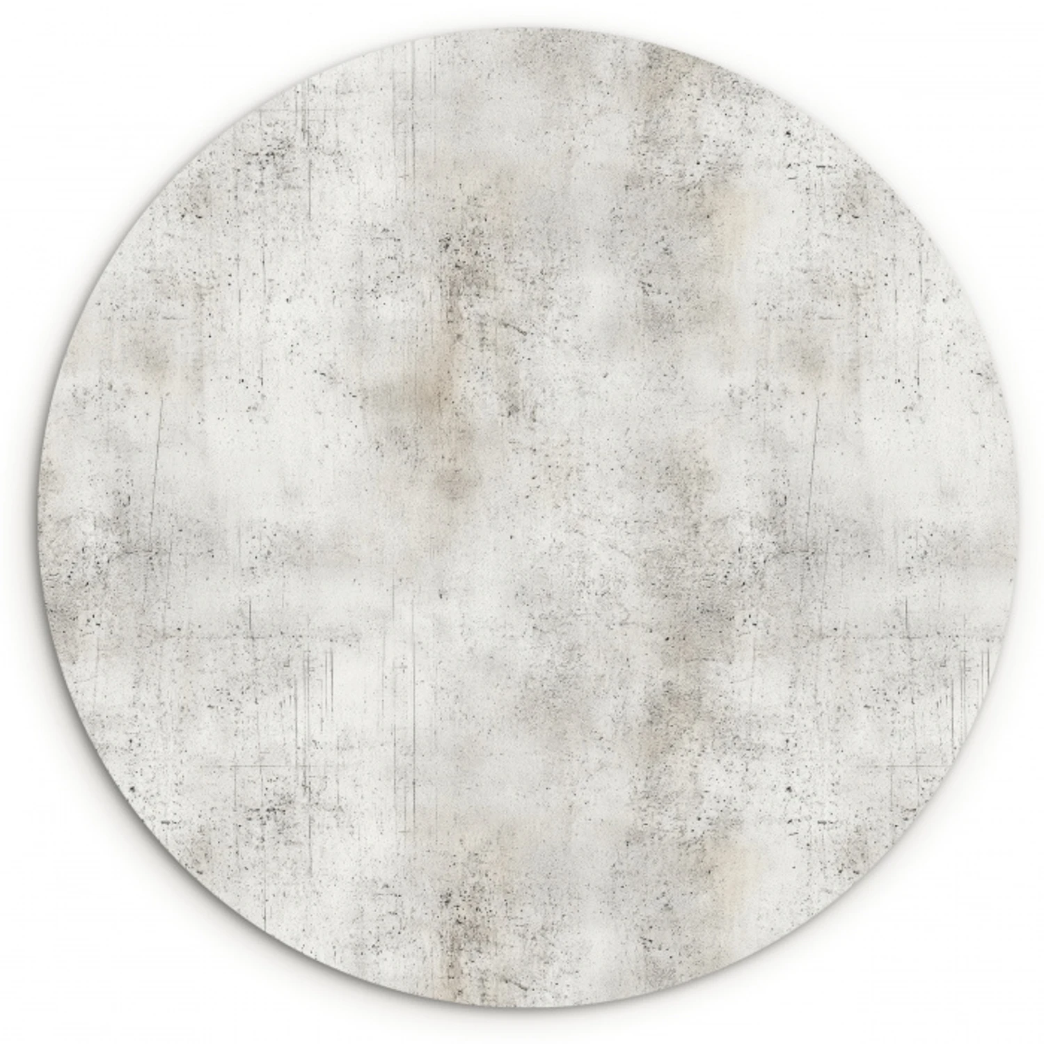 Grijs - Beton - Verweerd Wandcirkel kunststof plaat 5mm dik klein 188 -3d