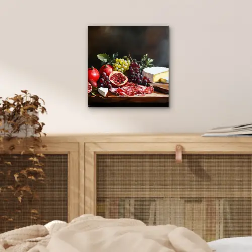 Borrelplank - Stilleven - Vintage aluminium wit klein -sfeer3