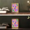 Edelstenen - Vormen - Hartje - Kleurrijk Light Box met kabel (Tafellamp) klein -sfeer3