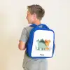 Stegosaurusduo onder sterrenregen Kinderrugzak - Blauw middel -sfeer2