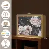 Vintage - Rozen - Romantisch - Bloemen Light Box met batterij (Wandlamp) middel -USP_websiteoverzichtNL