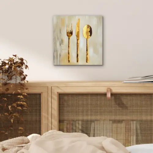 Verf - Goud - Bestek aluminium wit klein -sfeer3