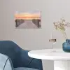 Zonsondergang - Strand - Zand poster papier klein -sfeer3