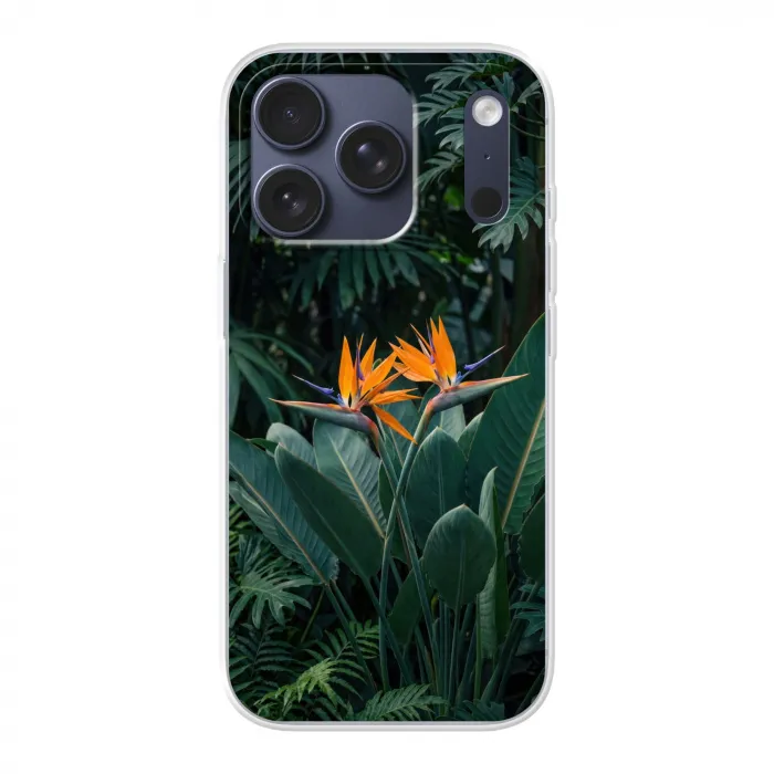 Paradijsvogel - Bloem - Exotisch Telefoonhoesje iPhone 17 Pro klein -3d