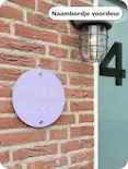 Huisnummerbordje voorbeeld