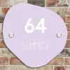 Lila - Modern Naambord Organisch middel -sfeer10