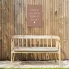 Spreuken - Geluk is het enige wat zich verdubbelt - Quotes Tuinposter op houten frame 2 cm dik klein -sfeer4