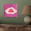 Girl power - Wolk - Roze plexiglas 5mm klein -sfeer3