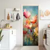 Bloemen - Watercolor - Kunst - Botanisch - Natuur deurposter klein -sfeer5