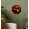 Vrouw - Drankenfruit - Rozen Wandcirkel kunststof plaat 5mm dik klein -sfeer3