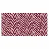 Zebra - Motief - Bordeaux - Rood Muismat XXL klein 681 -3d_leeg