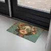 Vrouw - Bloemen - Vlinders - Natuur - Vintage Deurmat klein -sfeer2