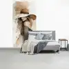 Mysterieus - Vrouw - Sepia fotobehang vinyl groot -slaapkamer