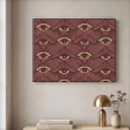 Mystiek - Ogen - Bruin Textielframe zwart klein 947 -sfeer2