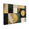 Abstract - Goud - Brons - Vormen - Geometrisch canvas 2cm klein -z3d