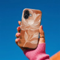 Bloem - Minimalistisch - Wit Toughcase MagSafe Apple iPhone 17 klein -Sfeer1V