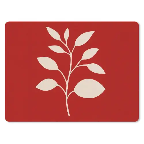 Silhouet - Bladeren - Tak muismat rubber klein -3d