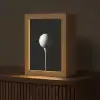 Golfbal - Minimalistisch - Wit Light Box met kabel (Tafellamp) klein -z3d_website