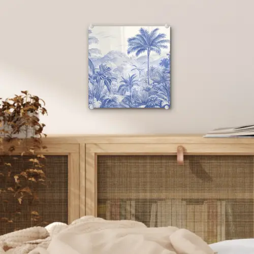 Tropisch - Jungle - Blauw plexiglas 5mm klein -sfeer4
