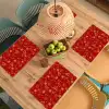 Illustratie - Kerstsymbolen - Rood Placemat vinyl groot 368 -zzsfeer5_Kitchenyeah-website