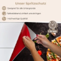 Pizza - Groente - Kruiden - Keuken - Industrieel keuken achterwand spatscherm klein -spatscherm_DE