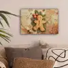 Kerstmis - Koekje - Poppetje - Speculaas canvas 2cm klein -sfeer1