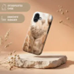 Schermbloem - Droogbloem - Winter - Beige - Minimalistisch Toughcase MagSafe Apple iPhone 17 klein -USP_RandenV_DE