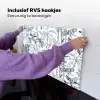 Tijger - Jungle - Blauw Inductie beschemer met haakjes klein 777 -ky-ophangen-nl