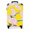 Summer memories - Citroenen op een lila achtergrond NBS - Handbagage koffer - Kinderen Unisex middel -productfoto_recht