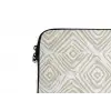 Abstract - Ruit - Beige laptophoes neopreen klein 279 -detail