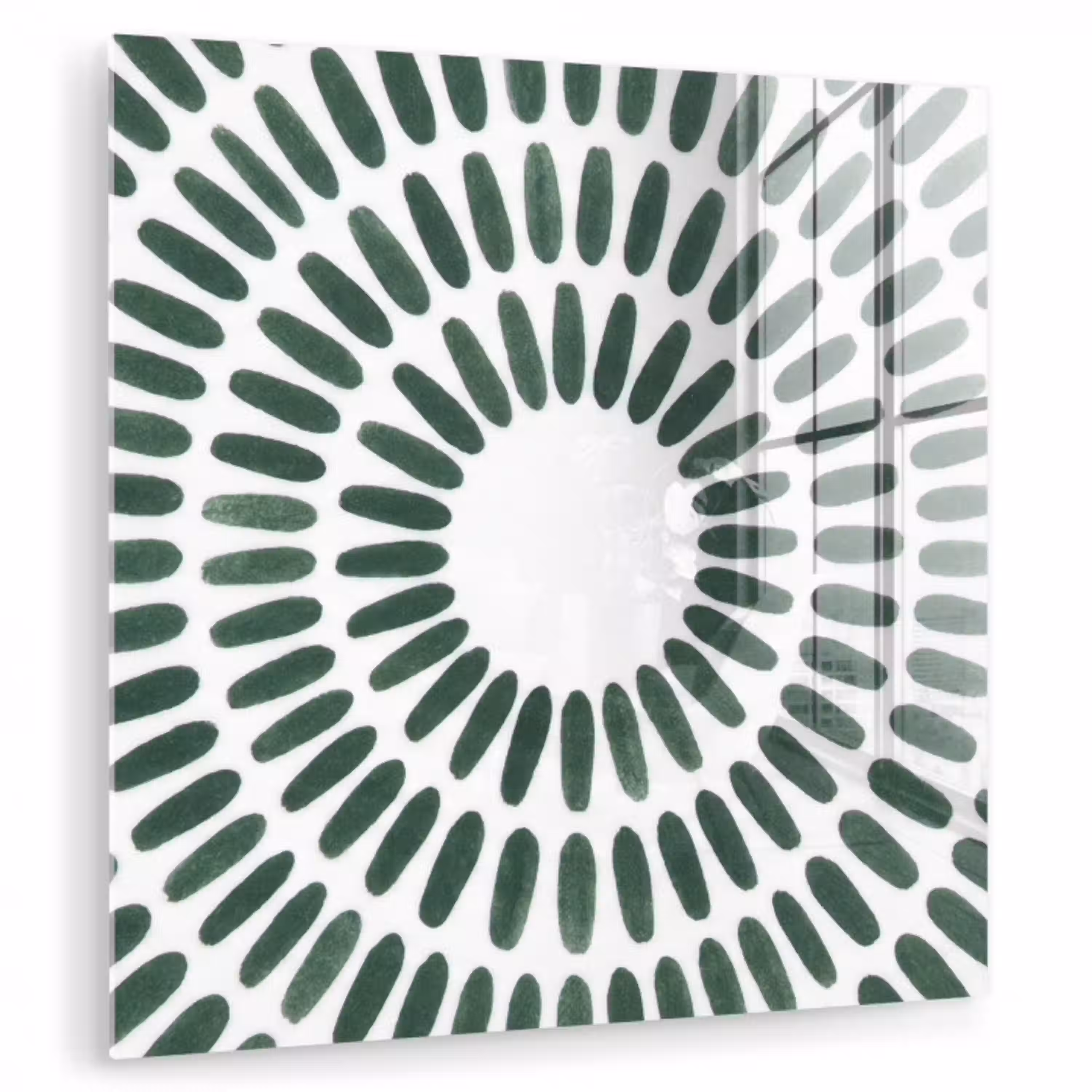 Abstract - Cirkel - Patroon - Modern - Groen plexiglas 5mm klein -zzzproduct_nieuw